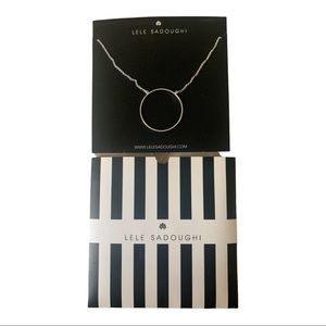 Lele Sadoughi silver pendant